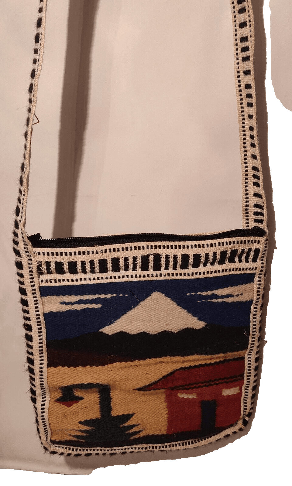 Aztec Southwestern Crossbody Handbag Tribal Design Classic Zipper Academia - Image 1