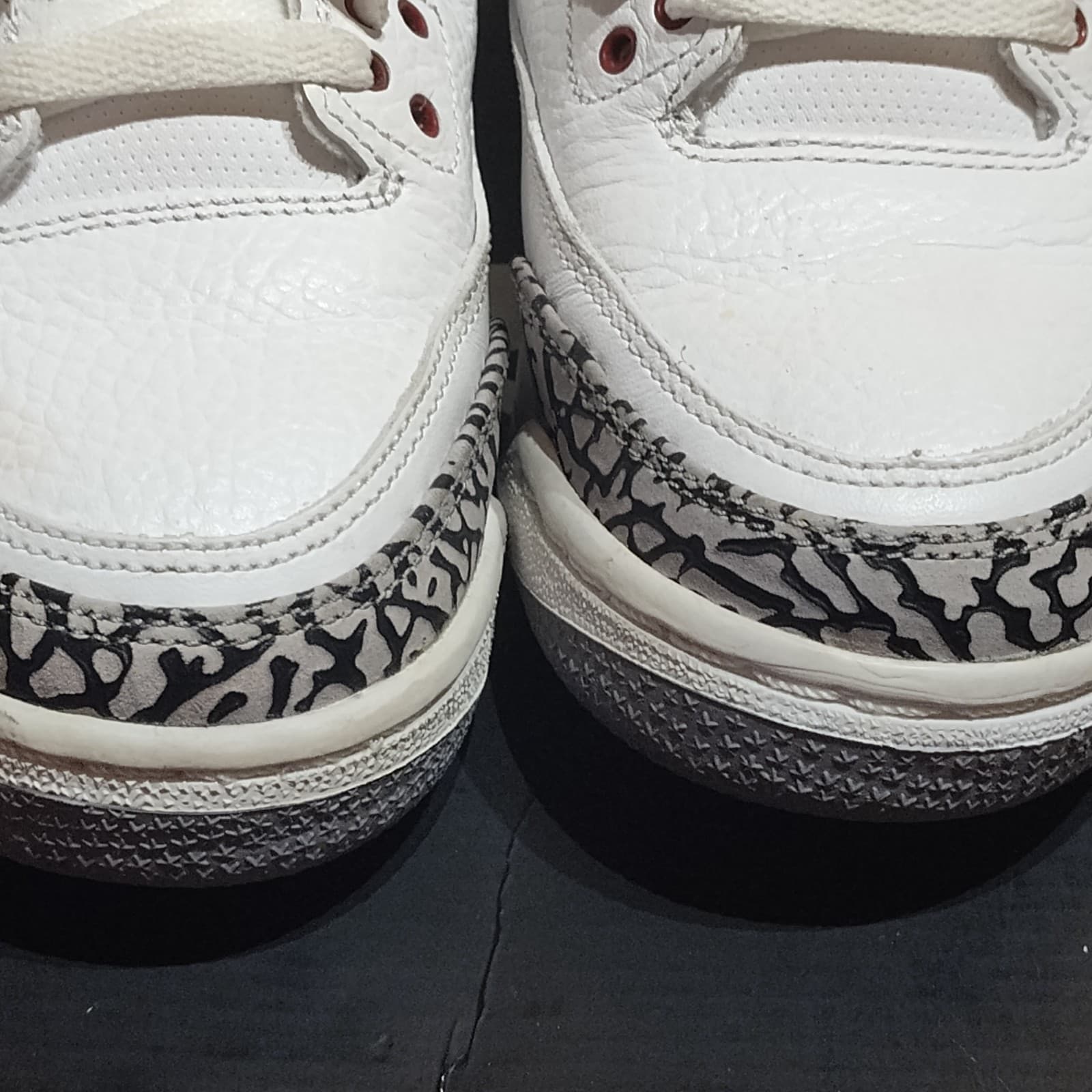 Nike Air Jordan 3 Retro GS Sz 4y True Blue Cement DB w/box - Thumbnail 7