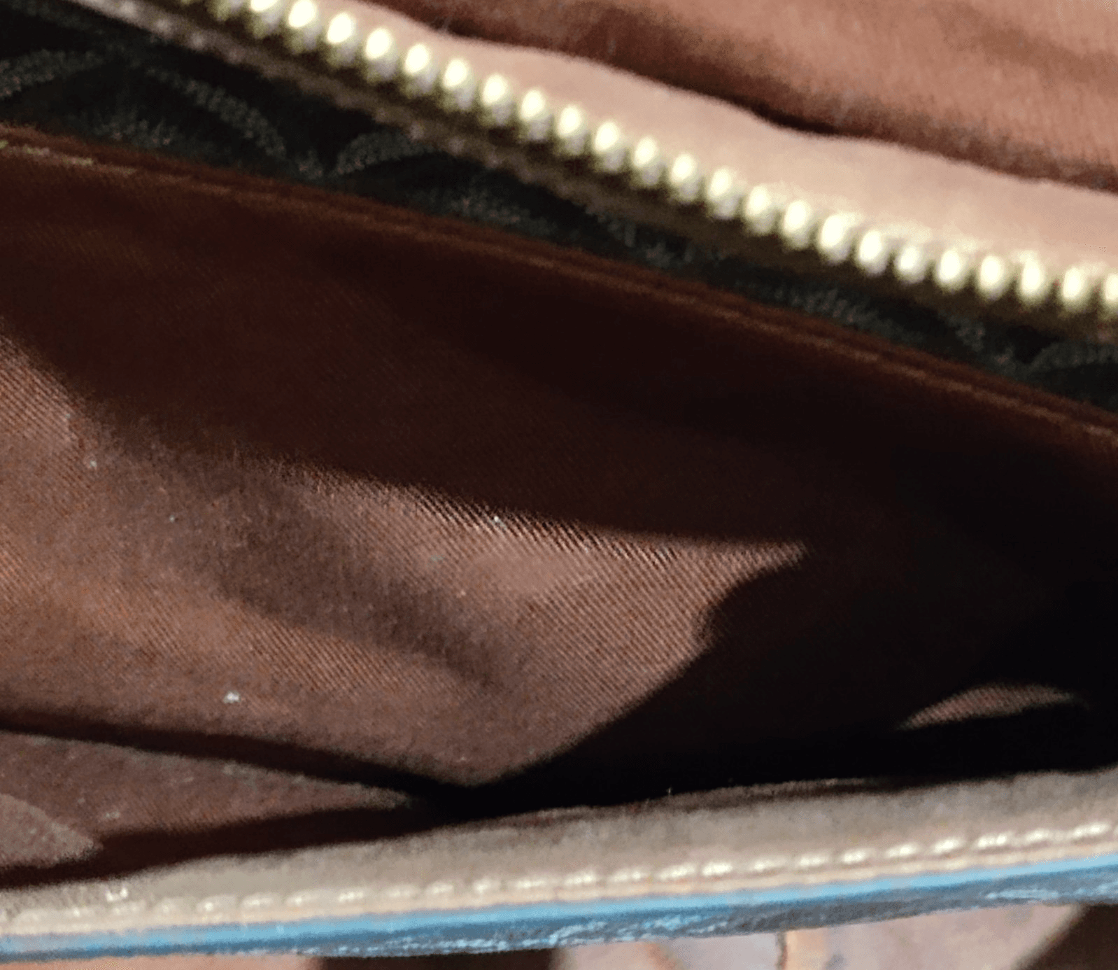 Vtg Leather Fossil handbag Tessa Crossbody blue woven braided pattern - Thumbnail 8