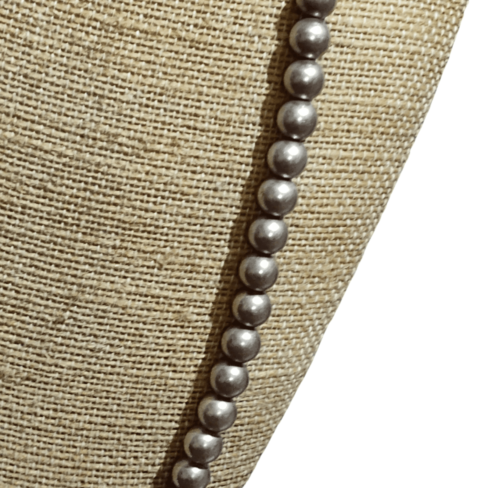 vintage Estate sterling silver beaded 8mm ball 22” necklace 925￼ - Thumbnail 3