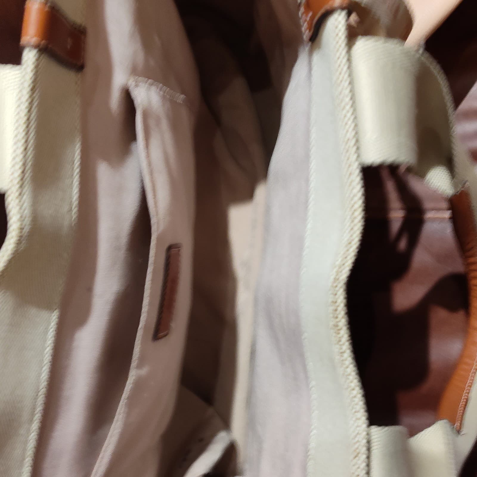 Authentic Chloe Woody Medium Canvas Shoulder Tote Bag & mini bag - Thumbnail 11