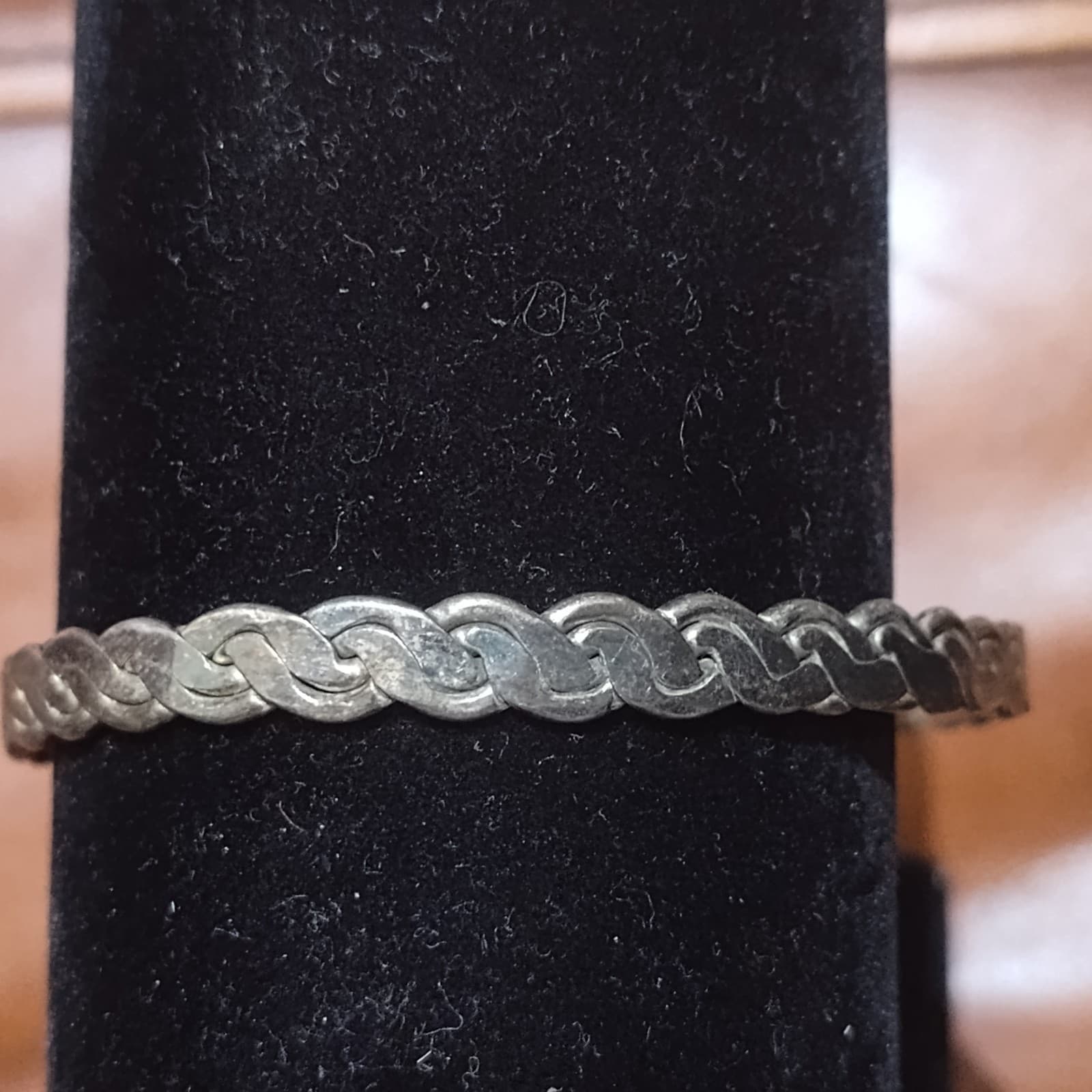 Old Sterling silver hand made bangle bracelet-Indian made or Mexico? - Thumbnail 2