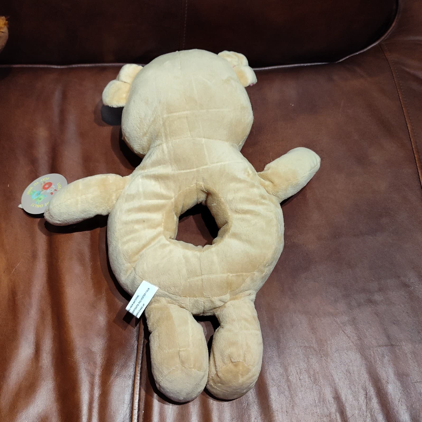 K&K Sales 17" pink Donut Bear Sprinkles Plush Soft Toy Stuffed Animal - Thumbnail 2