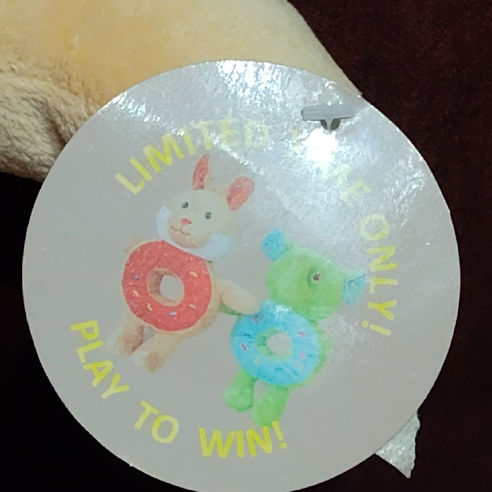 K&K Sales 17" pink Donut Bear Sprinkles Plush Soft Toy Stuffed Animal - Thumbnail 3