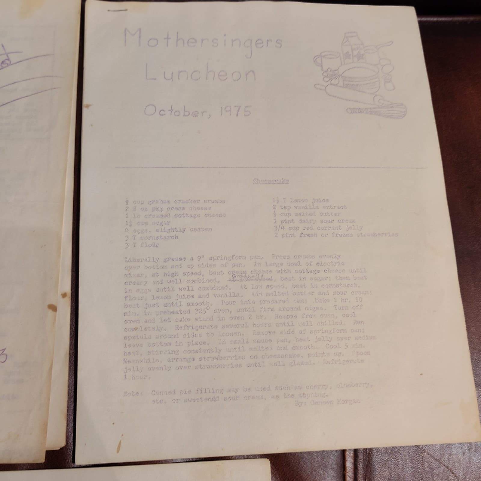 Retro Recipes Mothersingers Luncheon from 1971-76 - Thumbnail 3