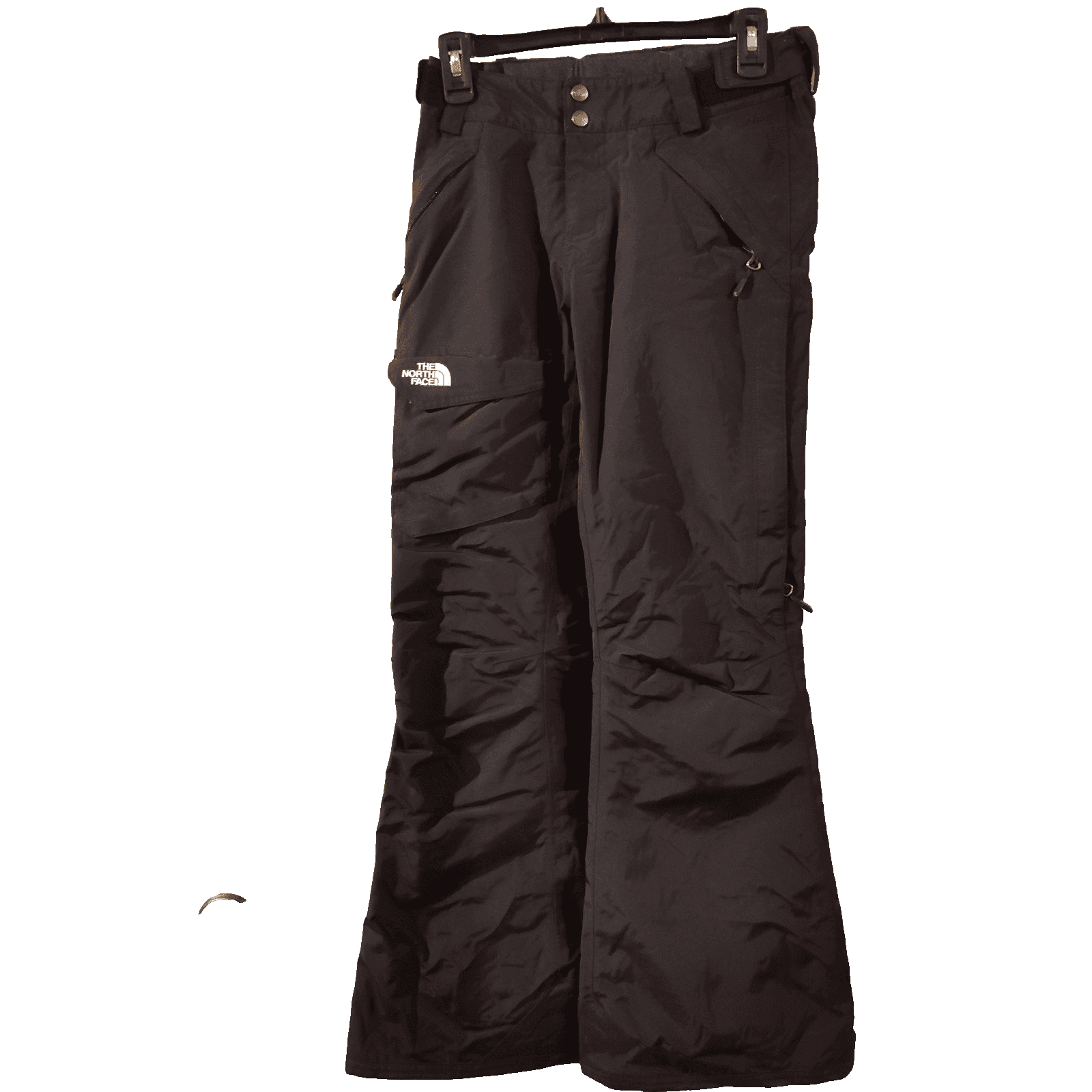 North Face Womens Snowboard Ski Snow Pants Small Snowboard Winter Black Suit Bib - Image 1