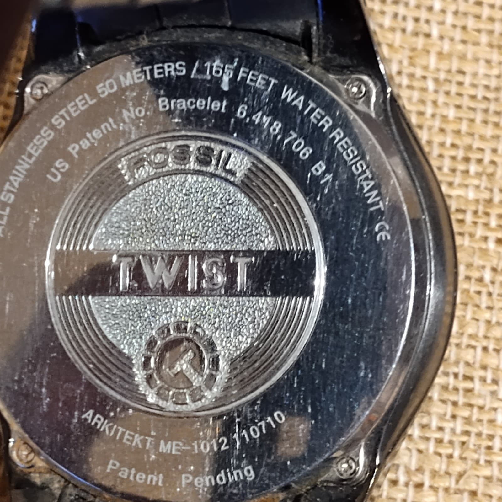 Fossil TWIST Automatic men's water resistant & Analog used wristwatch.ME-1012. - Thumbnail 6