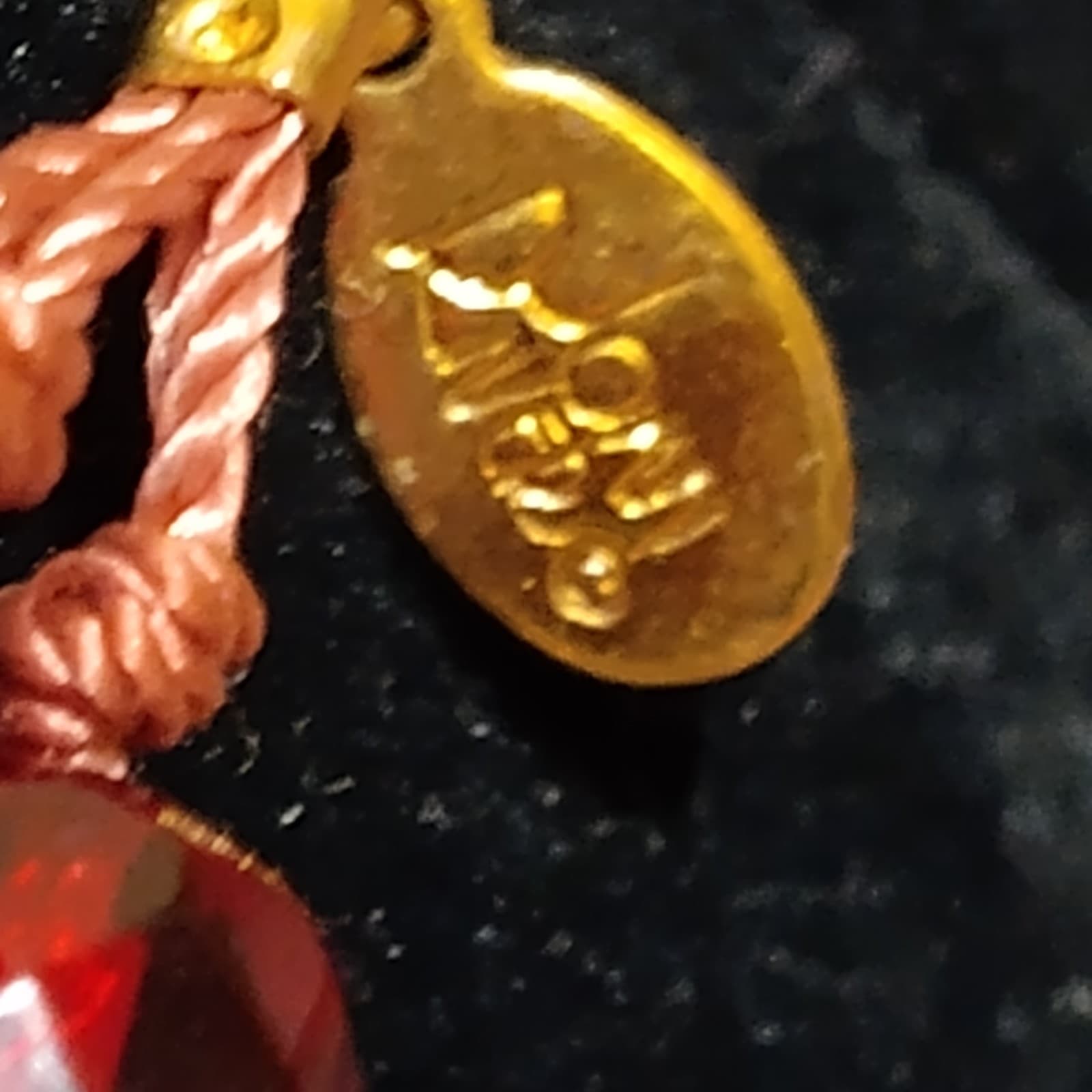 Joan Rivers Red Lucite Beaded Necklace Faceted Bold Chunky necklace - Thumbnail 4