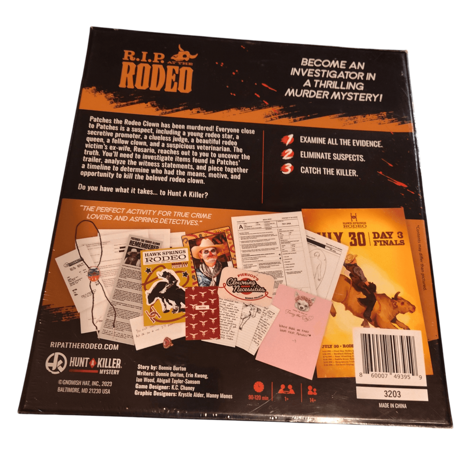 Hunt a Killer Mystery Solving Board Game R.I.P. at the Rodeo NEW Never Opened - Thumbnail 2