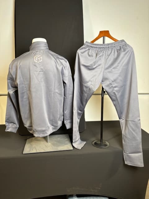 Hockey Tracksuit Jacket & Joggers Gray