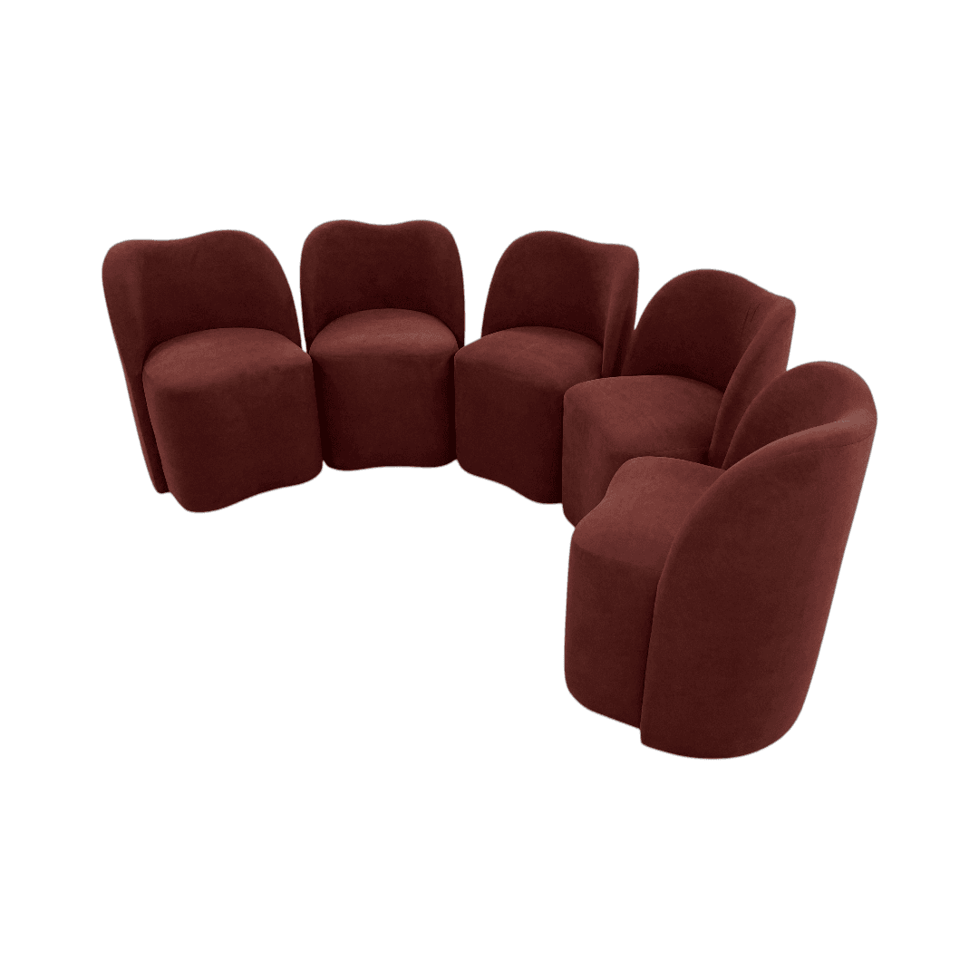 Lulu and Georgia Bedell Dining Chair Set of 5 - Thumbnail 5