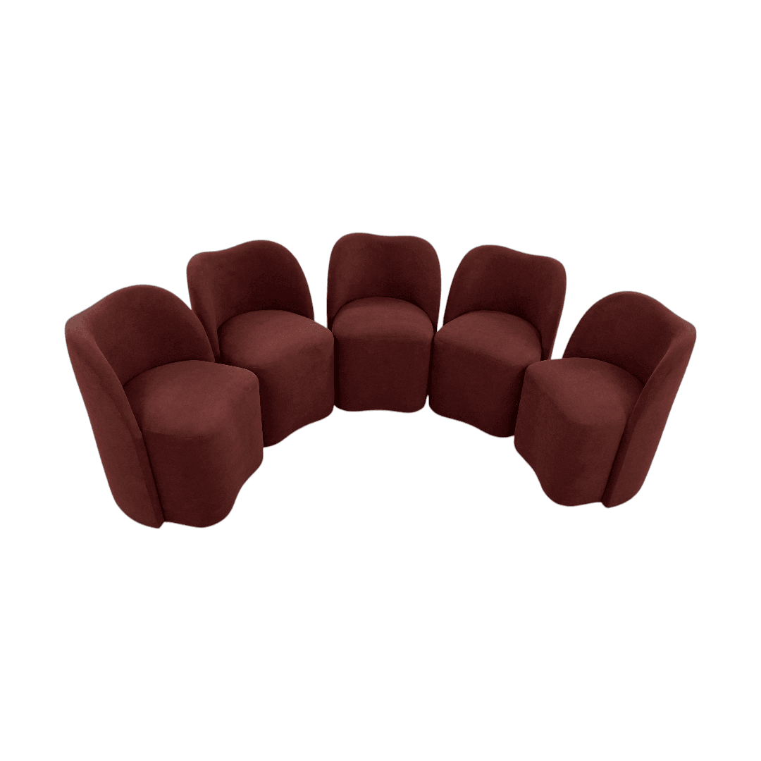 Lulu and Georgia Bedell Dining Chair Set of 5 - Thumbnail 4