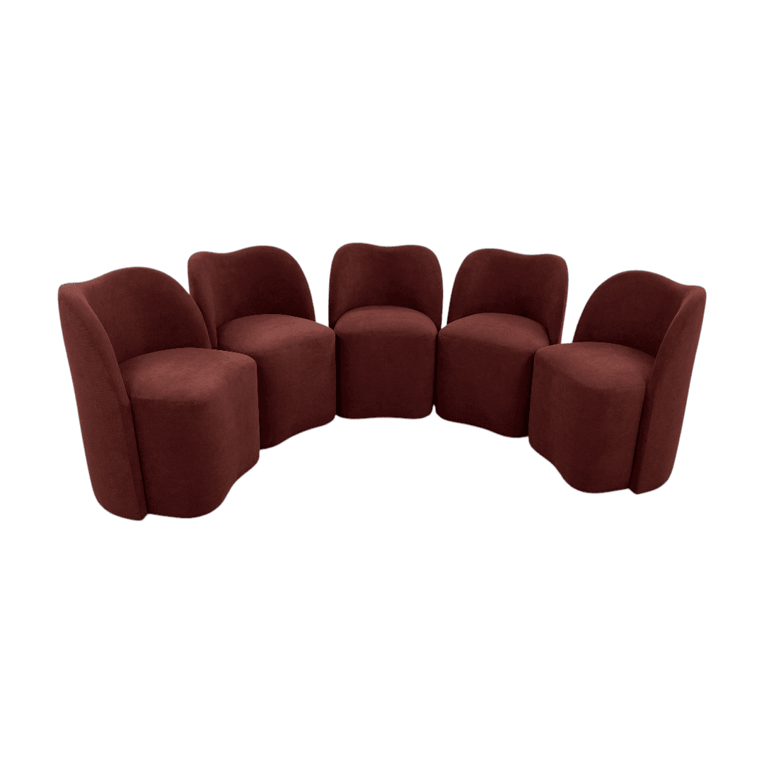 Lulu and Georgia Bedell Dining Chair Set of 5 - Thumbnail 3