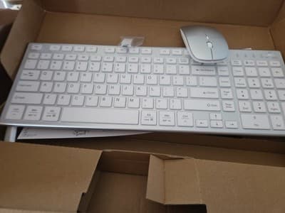 Wireless Keyboard and Mouse Ultra Slim Combo KEYBOARD DF22 MOUSE MX107 IMAC - Image 1