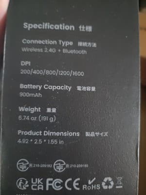 EM01 NL Ergonomic Wireless Trackball Mouse Mice ProtoArc Designed For Comfort - Thumbnail 2