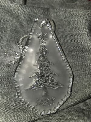 1980 WATERFORD CRYSTAL - Annual Ornament - CHRISTMAS TREE - 1980 - Thumbnail 5