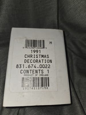 WATERFORD Crystal 12 Days Of Christmas Ornament 1991 Maids A Milking - Thumbnail 4