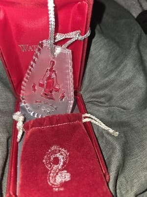 WATERFORD Crystal 12 Days Of Christmas Ornament 1991 Maids A Milking - Thumbnail 2