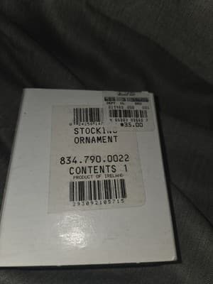 WATERFORD CHRISTMAS MEMORIES HOLIDAY CRYSTAL STOCKING ORNAMENT 1992 VINTAGE - Thumbnail 8