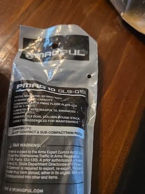 Magpul PMAG Glock G19 Magazine 9mm 10 Rounds Black - MAG907-BLK - Image 1