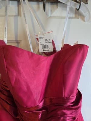 David's Bridal Long Strapless Formal Prom Dress, Wedding, Bride - Thumbnail 2