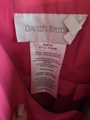 David's Bridal Long Strapless Formal Prom Dress, Wedding, Bride - Thumbnail 4