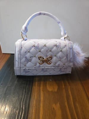 Under1Sky Butterfly Rine Stones Trapeze Flap Crossbody 9x8x3 - Image 1