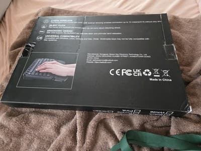 Sablute MA 12 Wireless Keyboard And Mouse Combo Black - Thumbnail 2