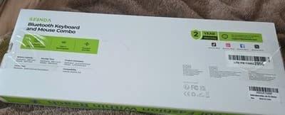 SEENDA Bluetooth Keyboard & Mouse Combo for Mac SKM64-2 Rechargeable White - Thumbnail 2