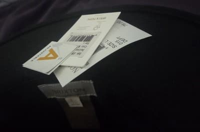 Brixton Joanna Felt Packable Hat, Color: BLACK Size Large - Thumbnail 5