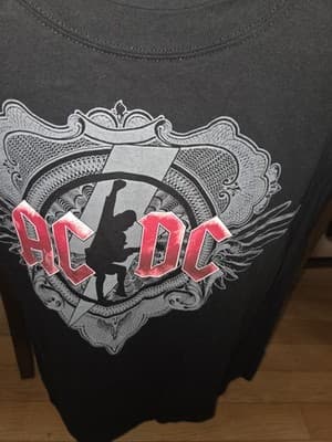 AC/DC Black Ice World Tour 2008/09 Size 3X Cities on Back Barely Worn Anvil - Image 1