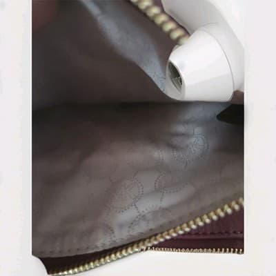 Michael Kors Fulton Crossbody Bag Merlot Leather Gold Accent MK Logo See Pics - Thumbnail 5