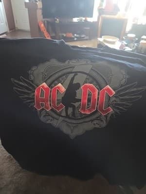 AC/DC Black Ice World Tour 2008/09 Size 3X Cities on Back Barely Worn Anvil - Thumbnail 7