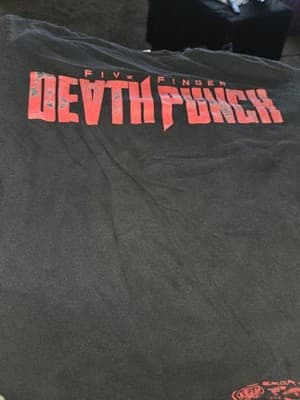 Five Finger Death Punch Black 100% Cotton T-Shirt Men's Large Alstyle - Image 1
