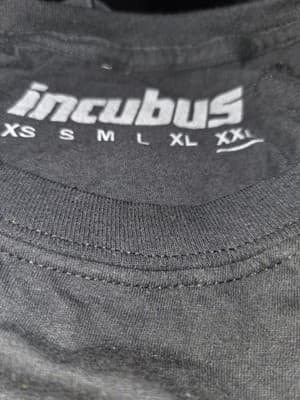 INCUBUS T Shirt Skeleton Smoking 90’s black Unisex XXL Very Good pre-owned - Thumbnail 2