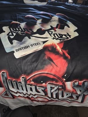 JUDAS PRIEST British Steel Size XL Black T-Shirt - Image 1