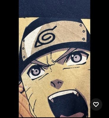 Naruto Uzumaki T Shirt XL Naruto Shippuden Collection Black 46/48 100%cotton Tee - Thumbnail 3