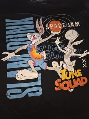 Bugs Bunny Space Jam Slam Dunk Tune Squad tshirt Size XL - Image 1