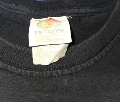 Fruit Of The Loom HD Shirt Mens XL EG Black Skull Face Girl Pitbull Dog Tattoo - Thumbnail 3