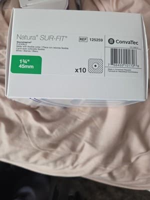 ConvaTec Sur-Fit Natura Stomahesive Wafer Flexible 125264 1-3/4" 45mm 10/Box - Thumbnail 2