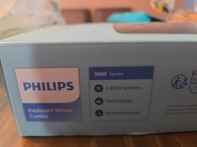 PHILIPS Wireless Keyboard and Mouse Combo-Ergonomic Keyboard and Mouse Wireless - Thumbnail 2