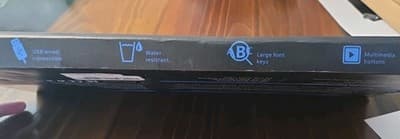 Large Print USB Wired Keyboard LED Backlight Black for Computer PC Laptop - Thumbnail 4