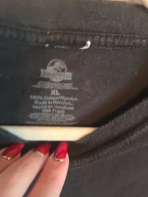 Jurassic World Black Short Sleeve T Shirt Size XL Men's Graphic 100% Cotton - Thumbnail 3