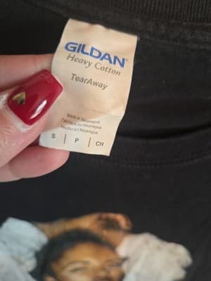 Selena Vintage Black 100% Cotton T-shirt SizeS - Thumbnail 2