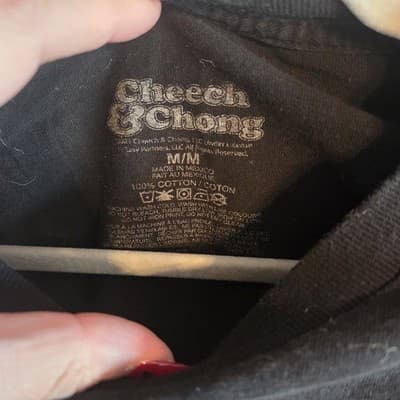 Cheech & Chong Shirt Size Large Black Retro Mens Tshirt B1 Cotton - Thumbnail 2