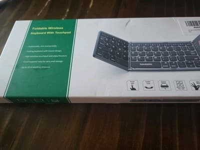 Foldable Bluetooth Keyboard with Touchpad Pocket Size for Windows, Android, iOS - Image 1