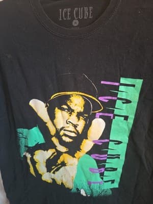 Ice Cube Rap T-Shirt Men’s Size-M Black Hip-Hop Tee - Thumbnail 2