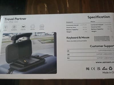 Samsers Full Size Folding Keyboard & Mouse - Bluetooth Keyboard Combo - Thumbnail 2