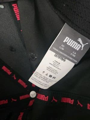 PUMA Black/Black Fitted Hat Size Small/Medium One Size - Thumbnail 3