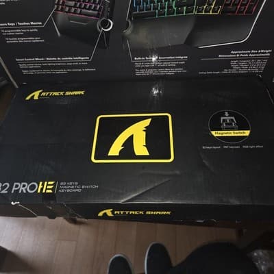 ATTACK SHARK X82 PRO HE Wired Mechanical Gaming Keyboard - Black Anime - Thumbnail 5